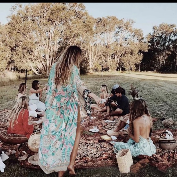 The Jade Floral Kimono Duster - Picture 2 of 7